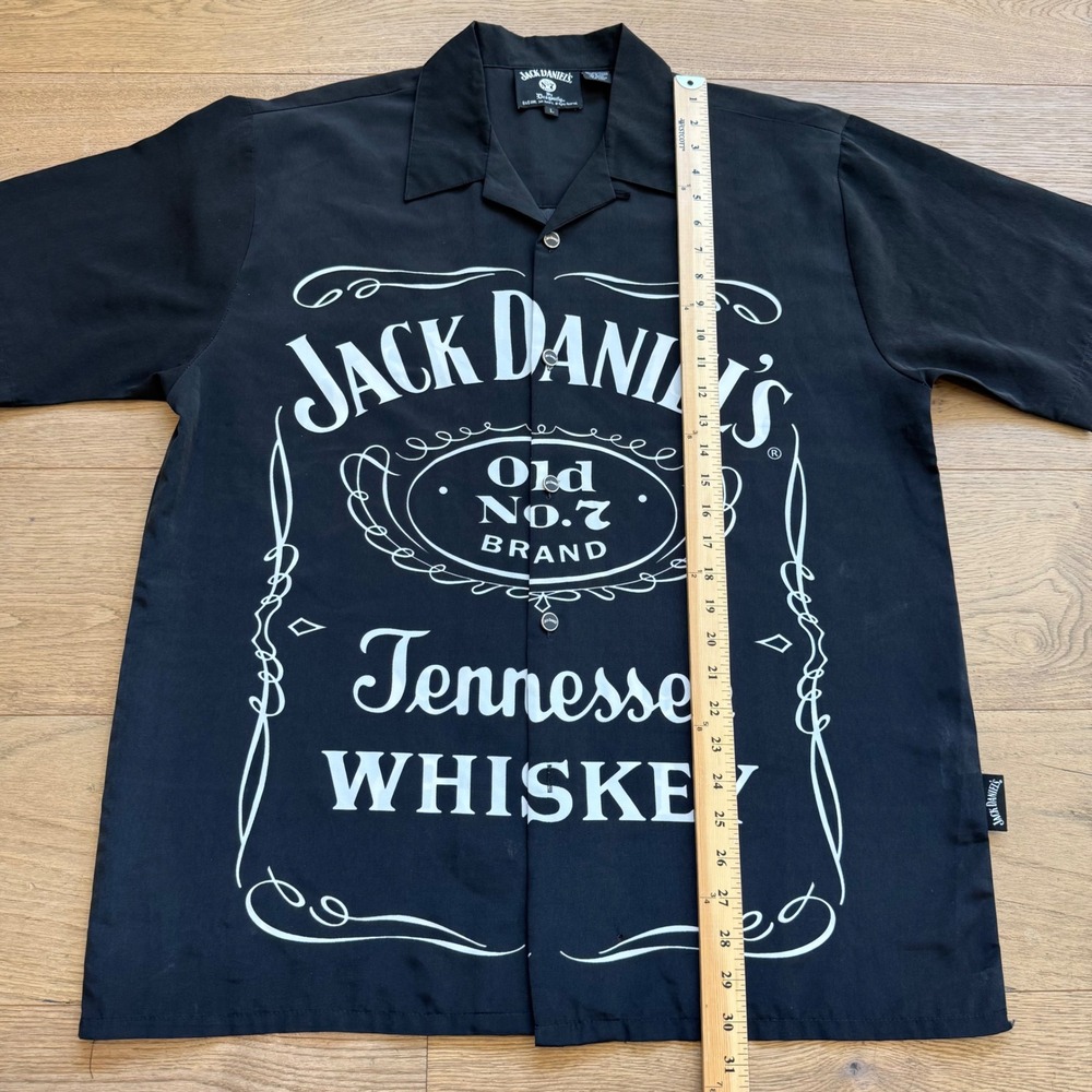 Vintage 2005 Jack Daniels Dragonfly Whiskey Shirt Mens Large Black Graphic Y2K - Picture 6 of 8